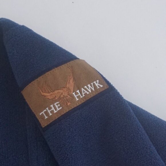 Vintage '90S SDI Military The Hawk Navy Half Zip Fleece Pullover Sweater XL - Picture 5 of 10